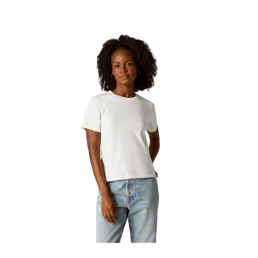 Women's Pima Cotton Crew Neck T-Shirt S6